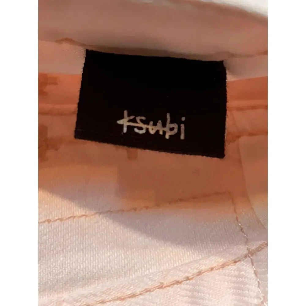 Ksubi Playback Pale Pink High Waisted Jeans Women’s Size 27x33 NWOT